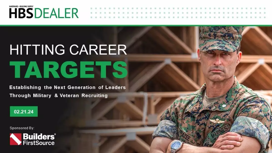Military Veteran in Uniform with HBS Dealer Webinar Graphics and BFS Logo