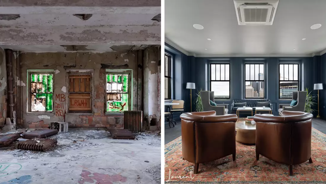 Repair vs Remodel Historic Renovation Element Hotel Before After Image 3